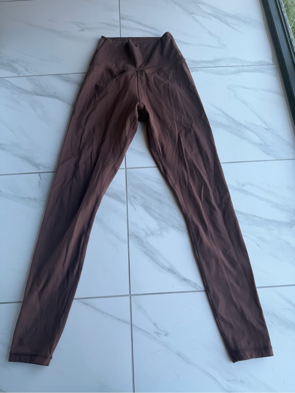 High-Waist Chocolate Brown Leggings